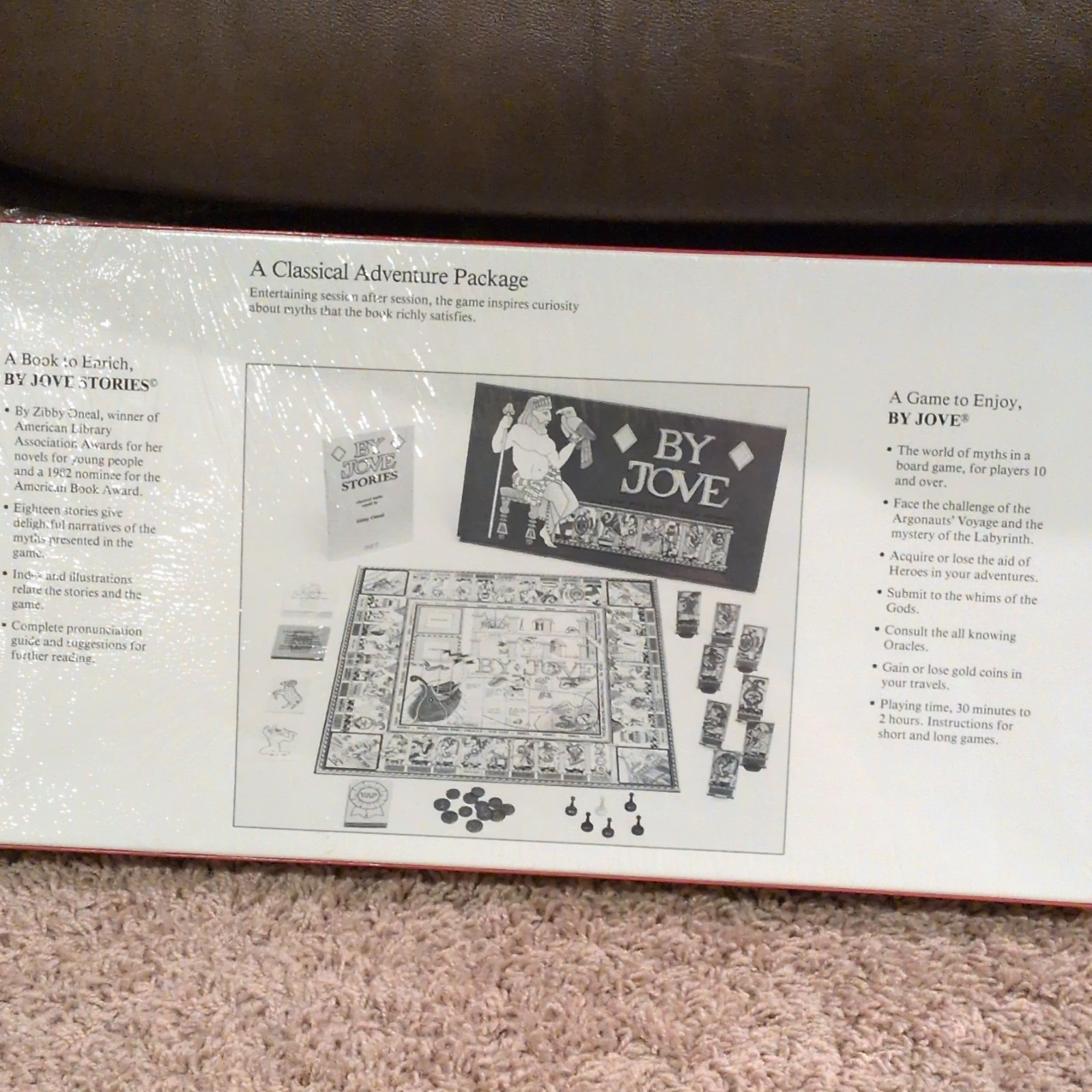 By Jove Board Game w/ Book Mythology Vintage 1983 Brand New Sealed