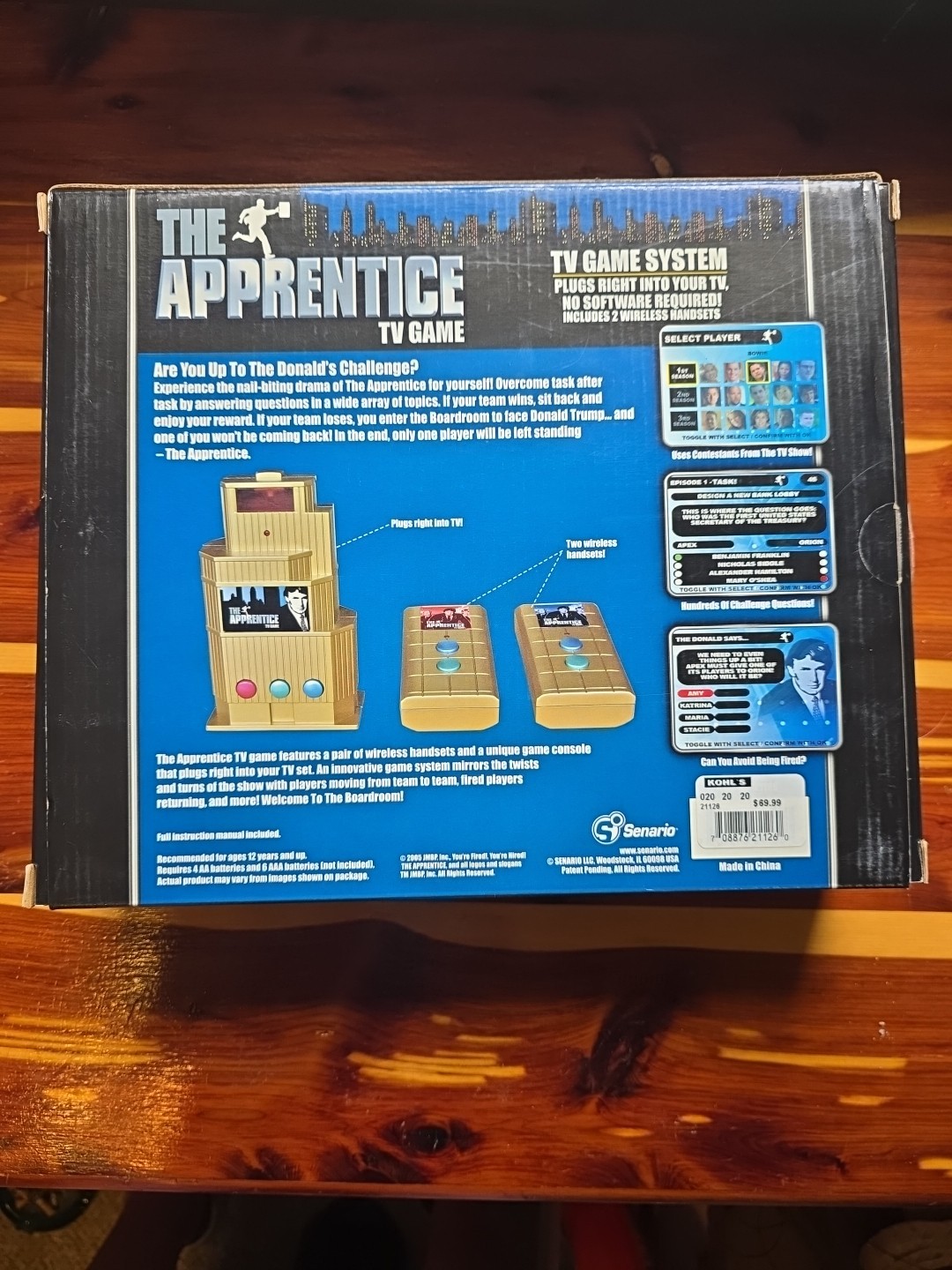 2005 The Apprentice TV Game You’re Fired PLUG & PLAY GAME System Tesed Complete