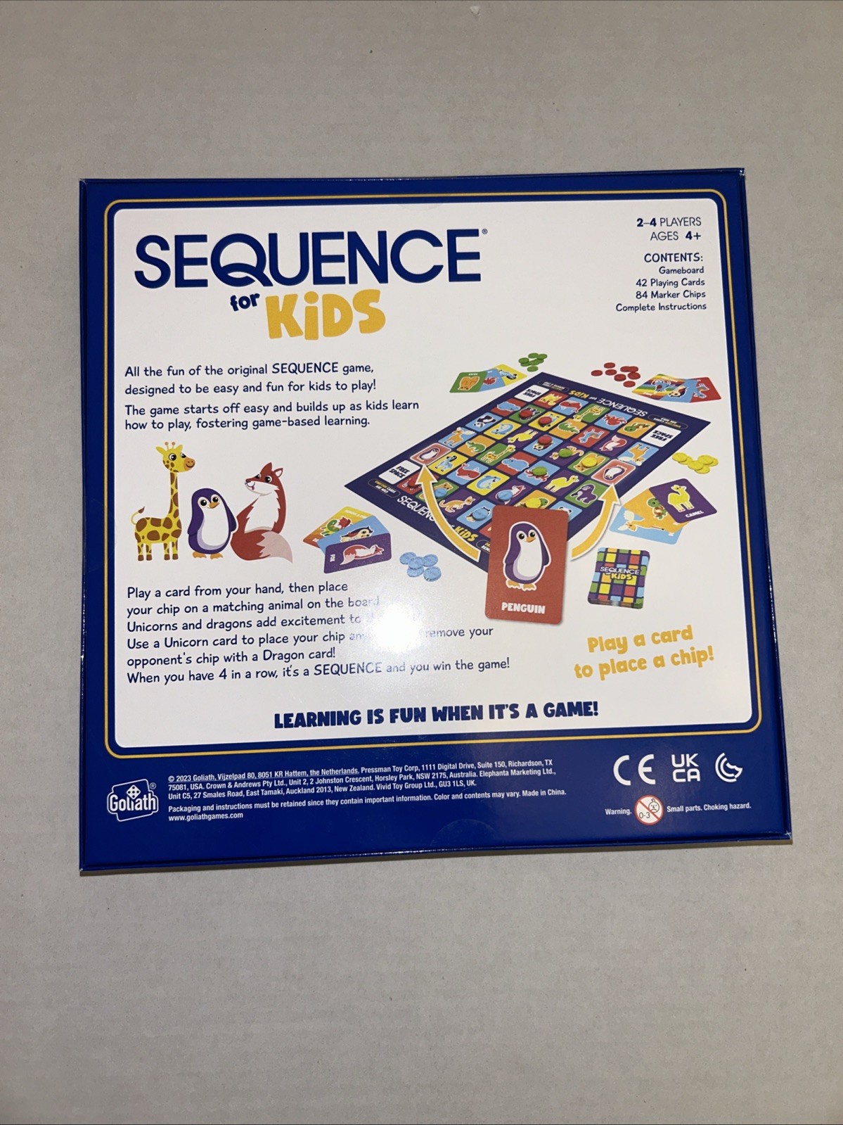 Goliath Sequence for Kids Award Winning Board Game No Reading Required