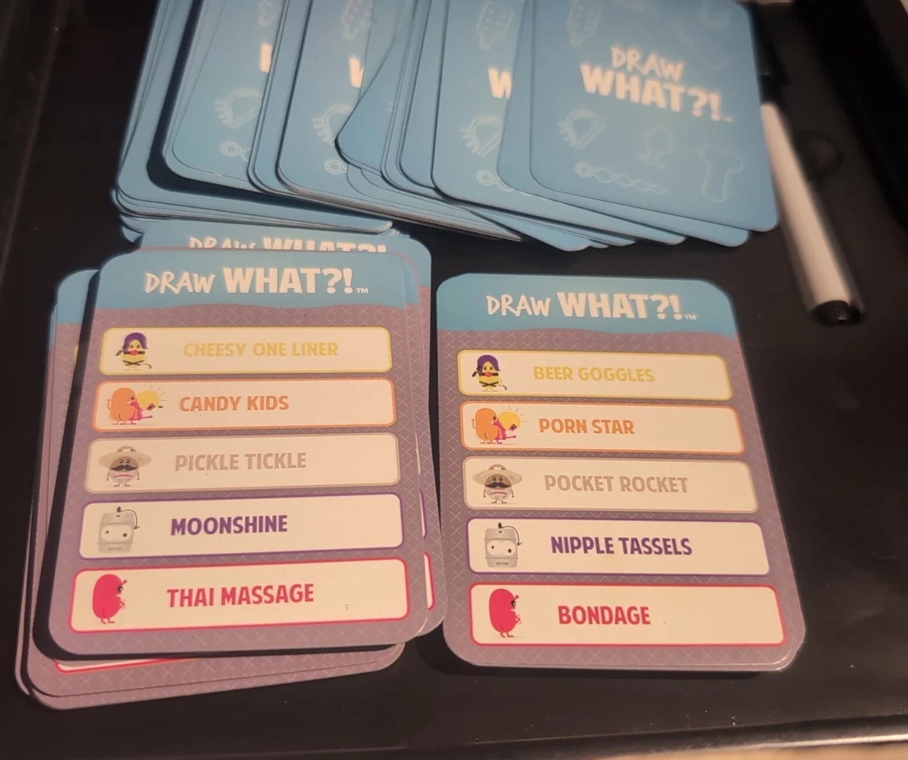 Draw What?! Adult Party Board Game ADULT CONTENT Humor RARE 2015 COMPLETE