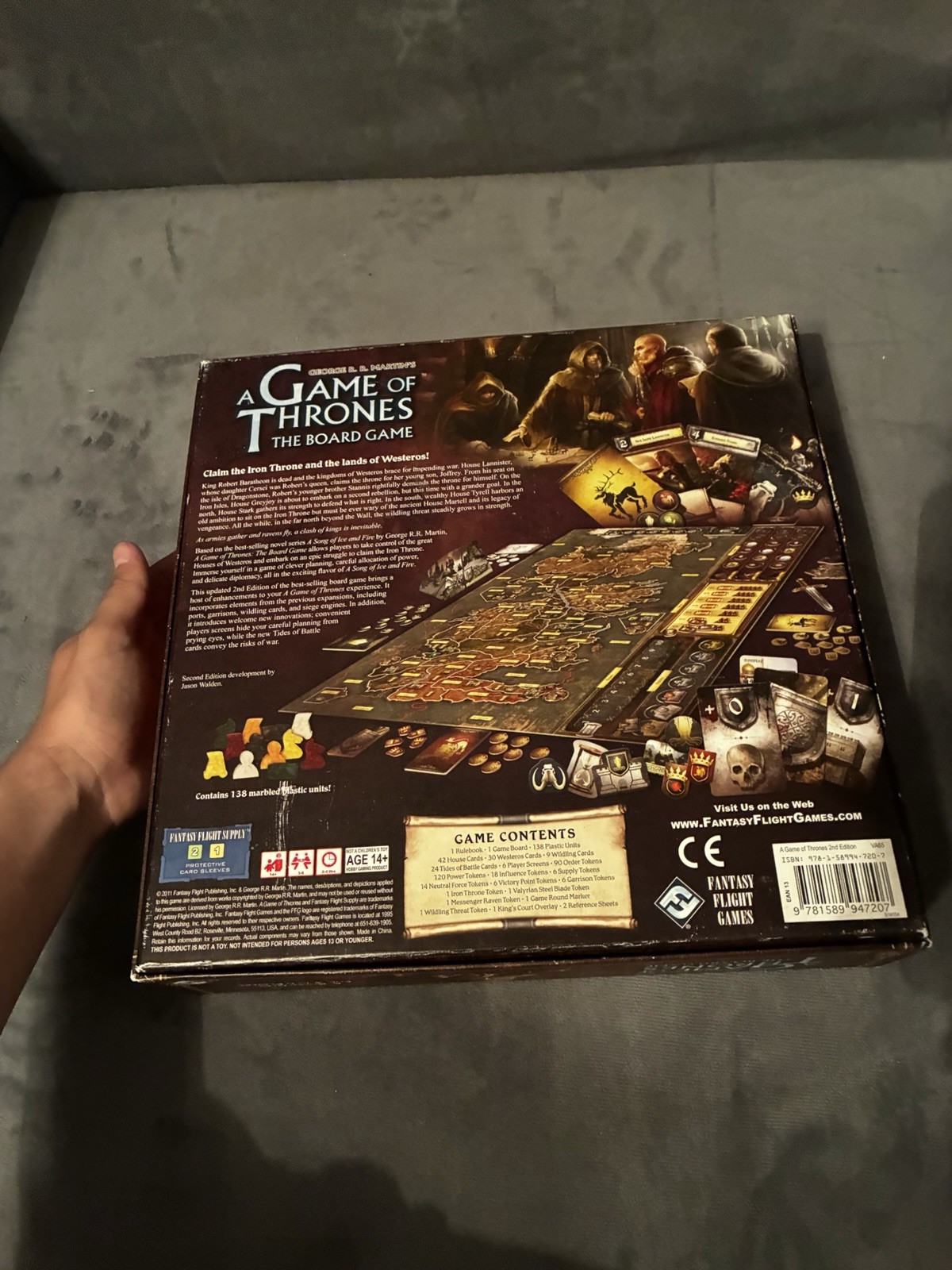 A Game of Thrones: The Board Game Second Edition (Used) CIB