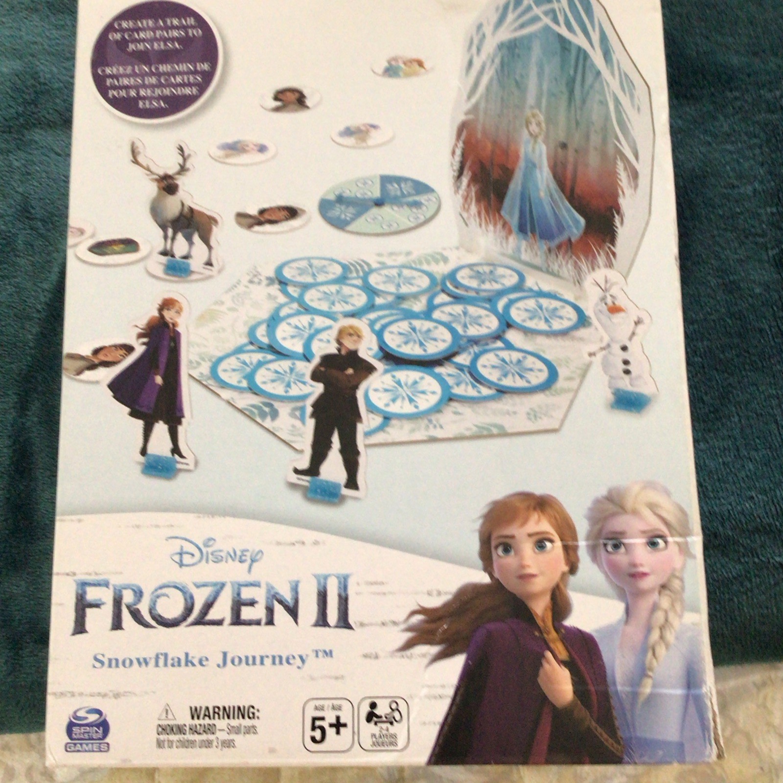 Disney Frozen II Snowflake Journey Game, Kid’s Board Game, Frozen II Movie, Elsa
