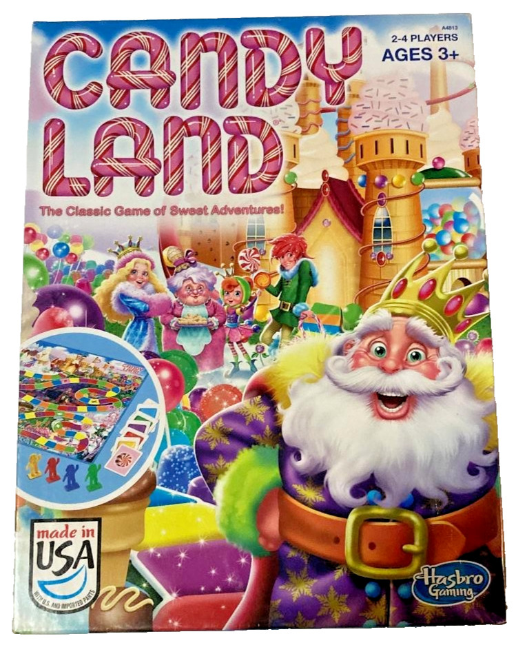 Candy Land Board Game by 2014 Hasbro USA Complete in Box, 2 to 4 Players Ages 3+