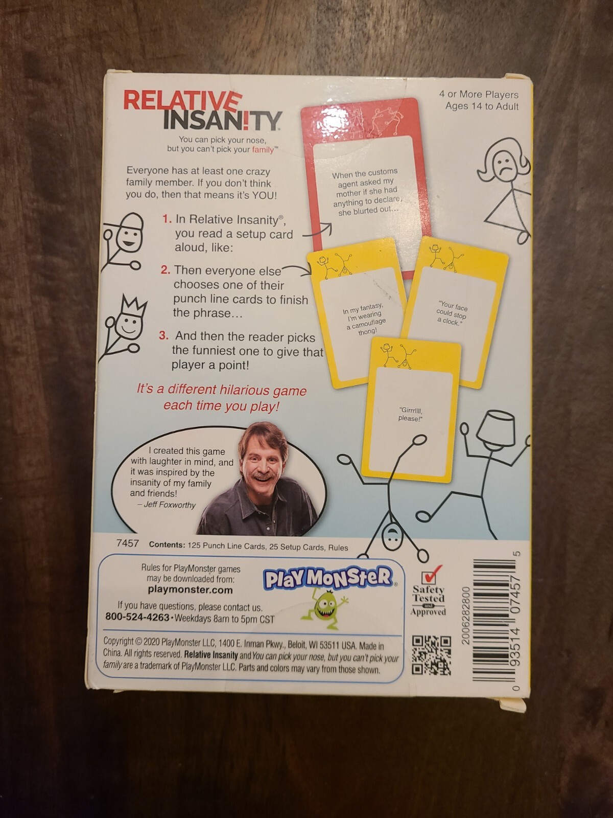 New Relative Insanity Game