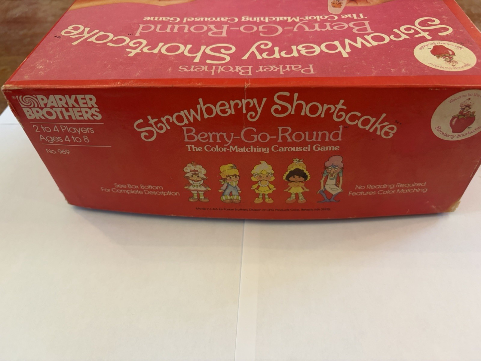 VTG 1981 Strawberry Shortcake Berry-Go-Round Board Game Parker Bros Complete Box
