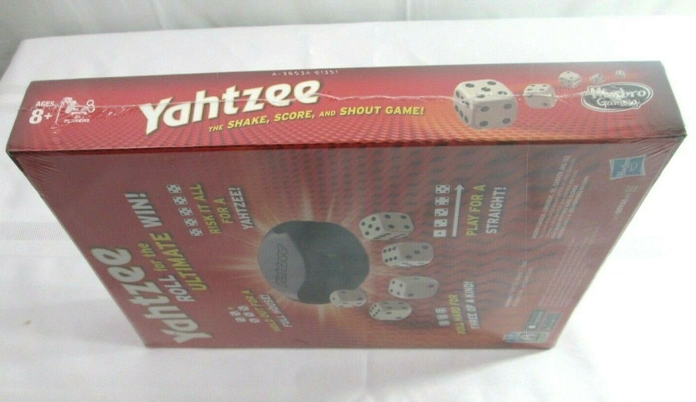 Yahtzee Dice Game 2014 New In Box Sealed Complete Hasbro 2 Player Ages 8 & Up