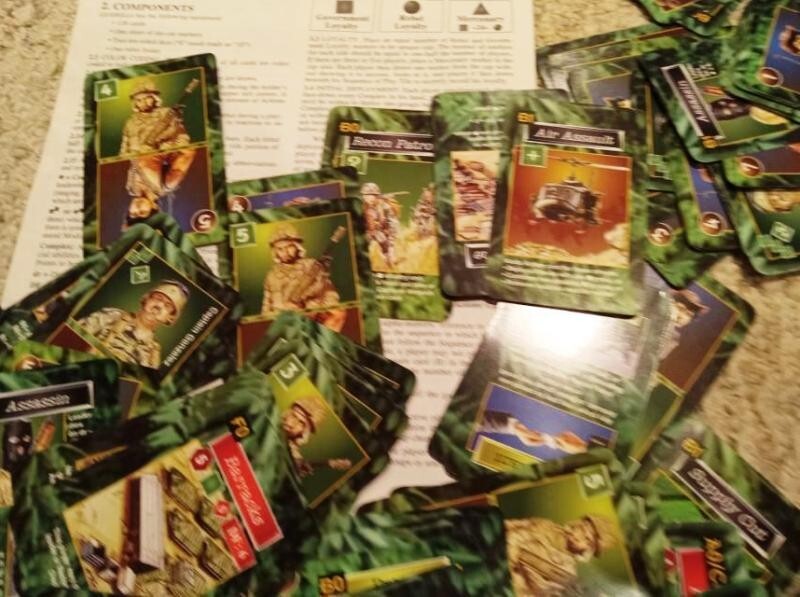 Avalon Hill Guerrilla; fun multi-player game for 3-6 players; complete, exc