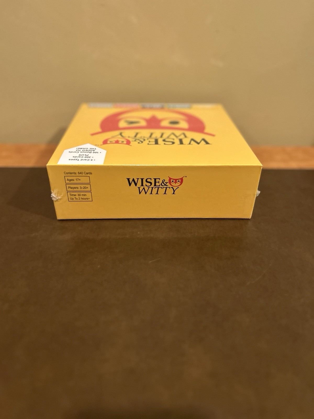 Wise & Witty Party Card Game 400 Cards Ages 17+ Trivia Game New Sealed