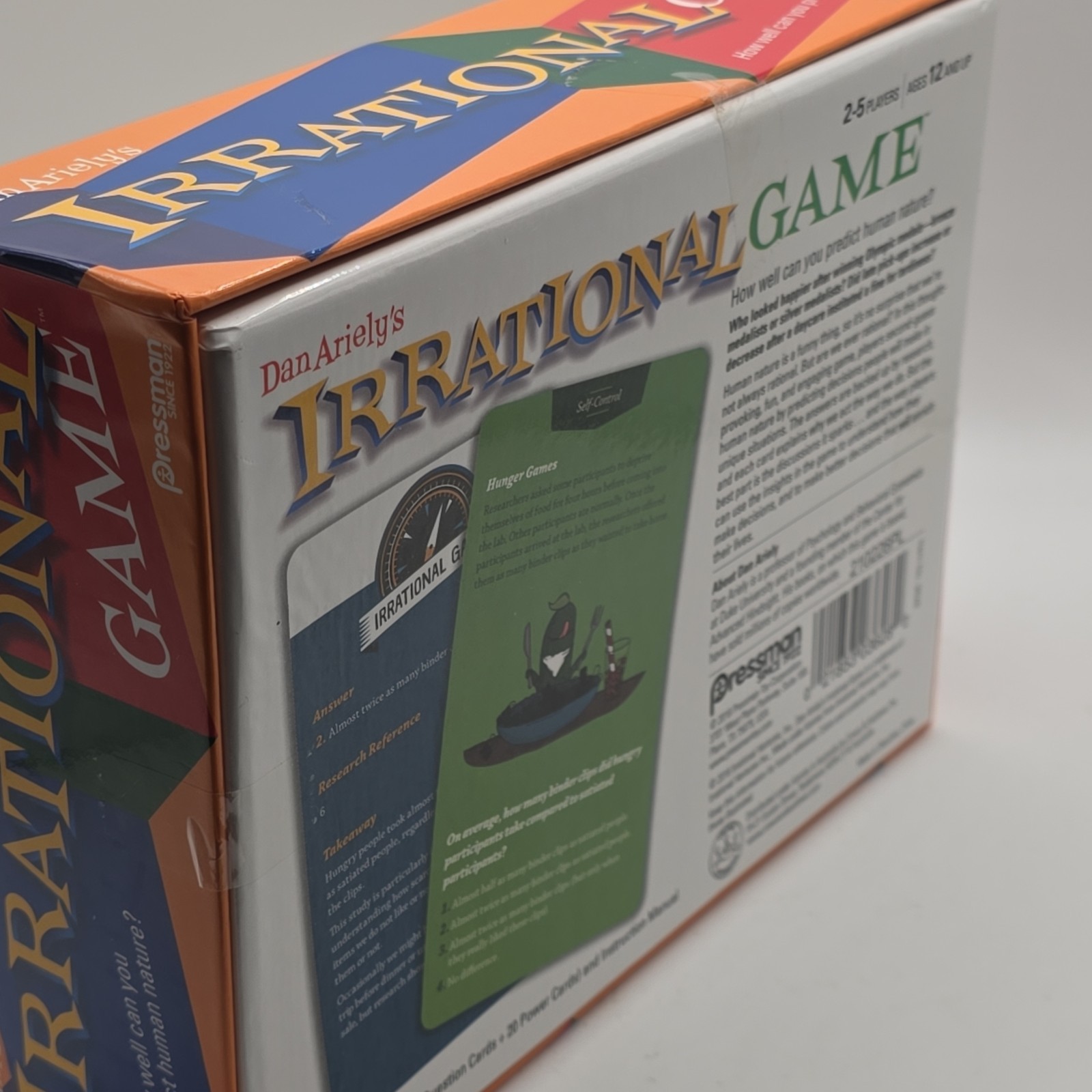 Dan Ariely’s Irrational Game Pressman 2016 Card Game New In Box