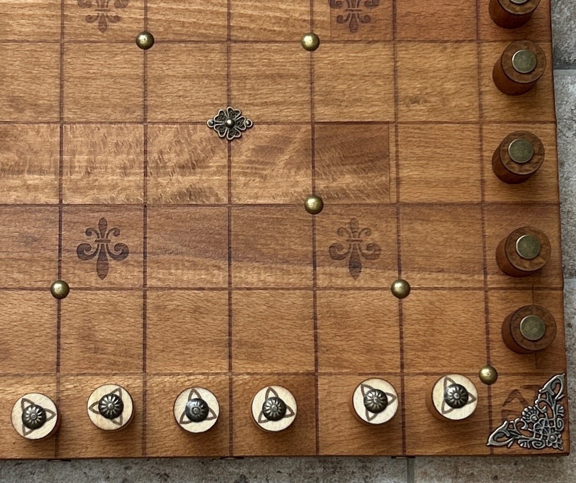 Victorian Industrial LOA Game Board “Lines of Action Steampunk Game Board