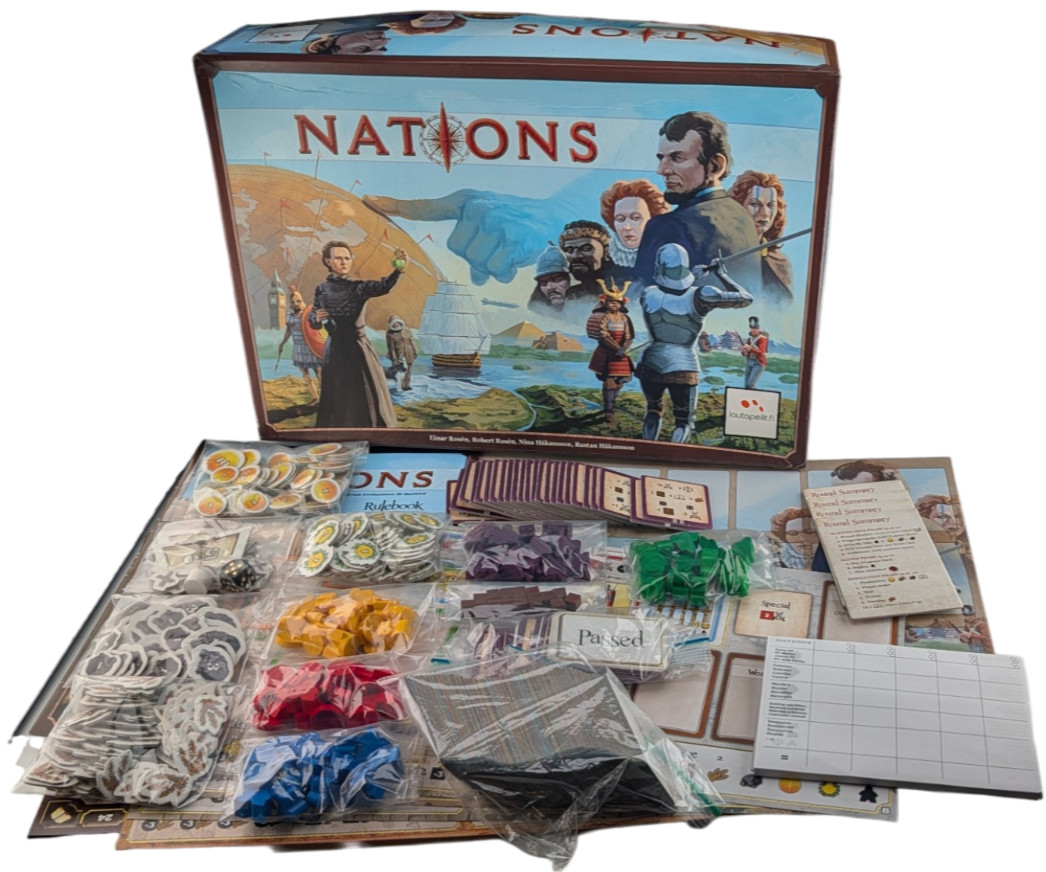 Nations Board Game Lautapelit Asmodee 2013 Complete 1-5 Players