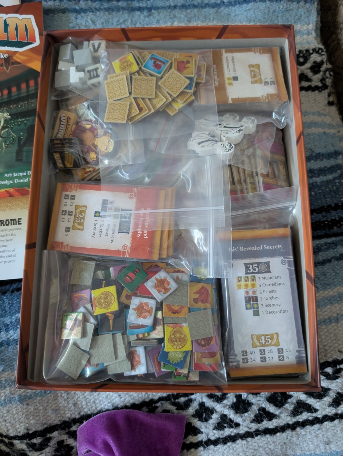 TMG Colosseum Kickstarter Emperor’s Edition Board Game With Metal Coins Unplayed