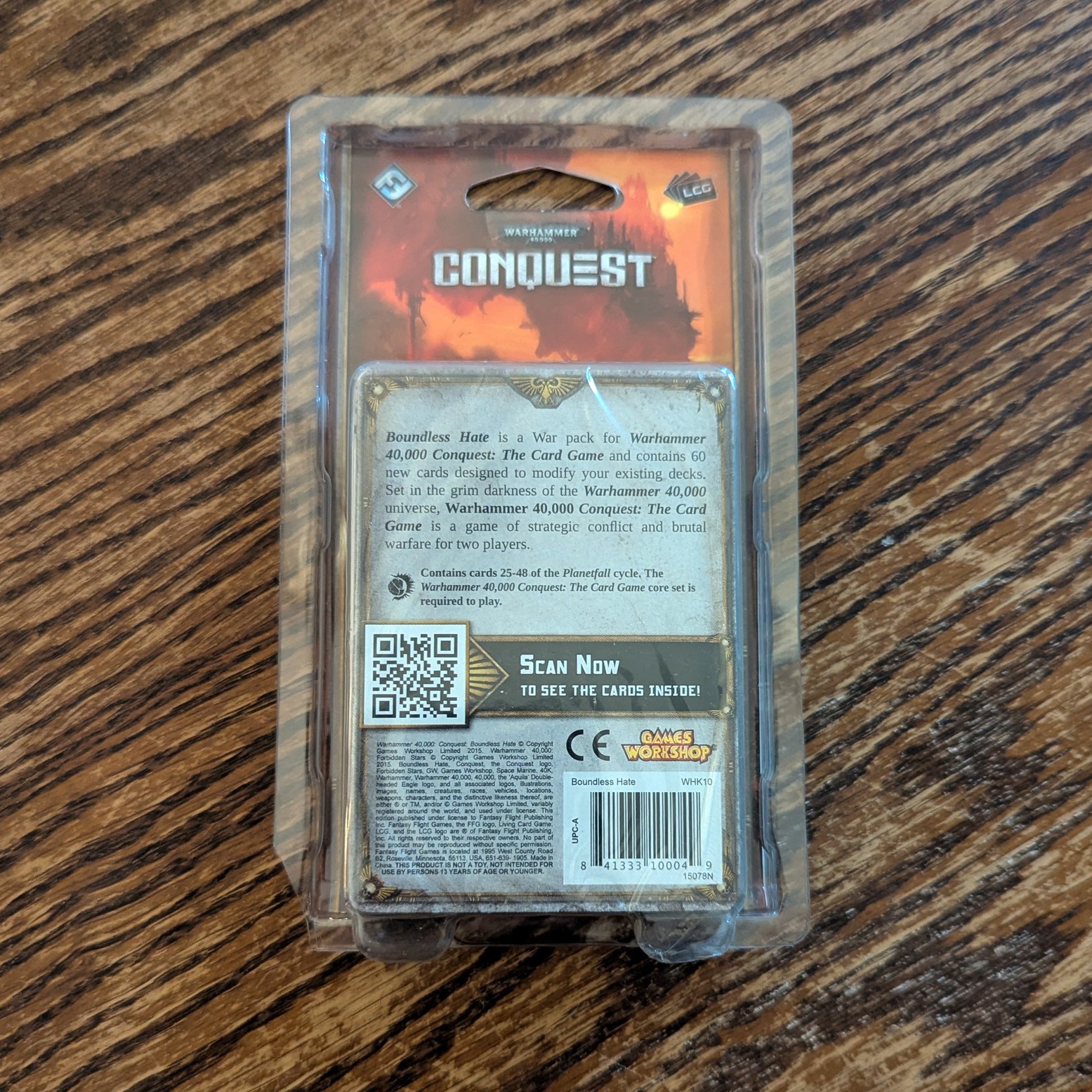 Boundless Hate Expansion | Warhammer 40,000: Conquest LCG- NEW/FACTORY SEALED