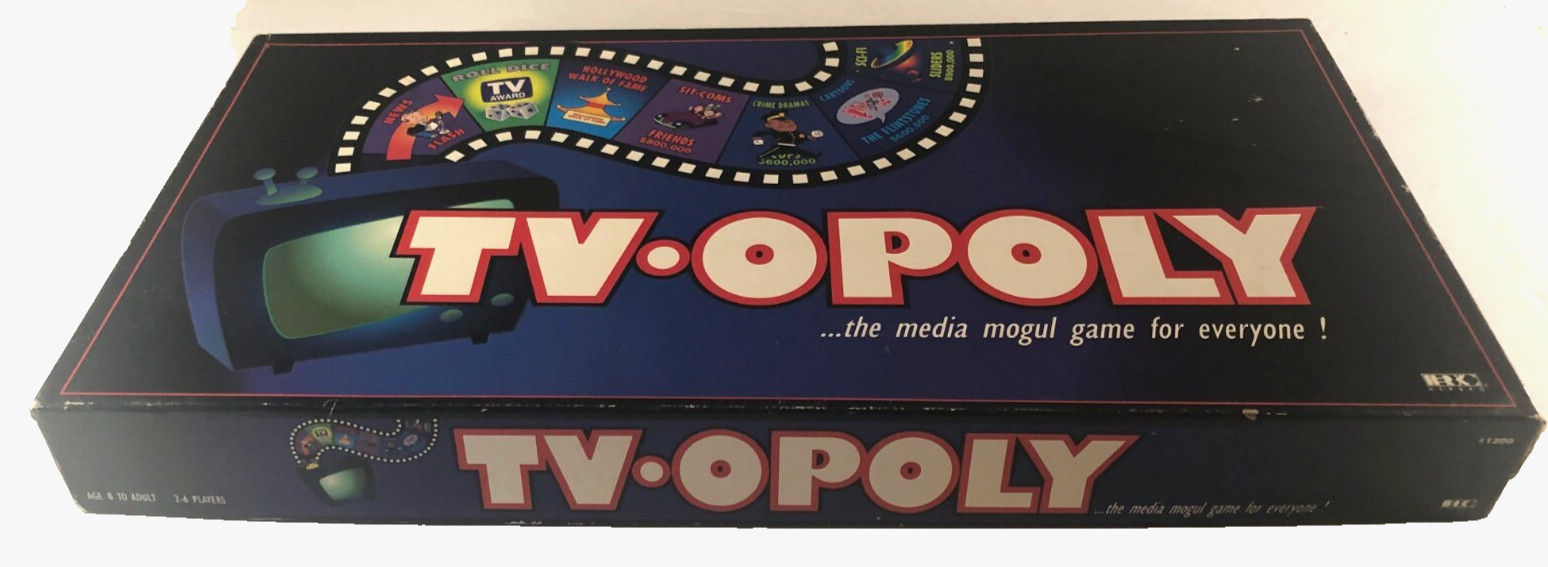 1997 TV Guide TV-OPOLY the Media Mogul Board Game for Everyone