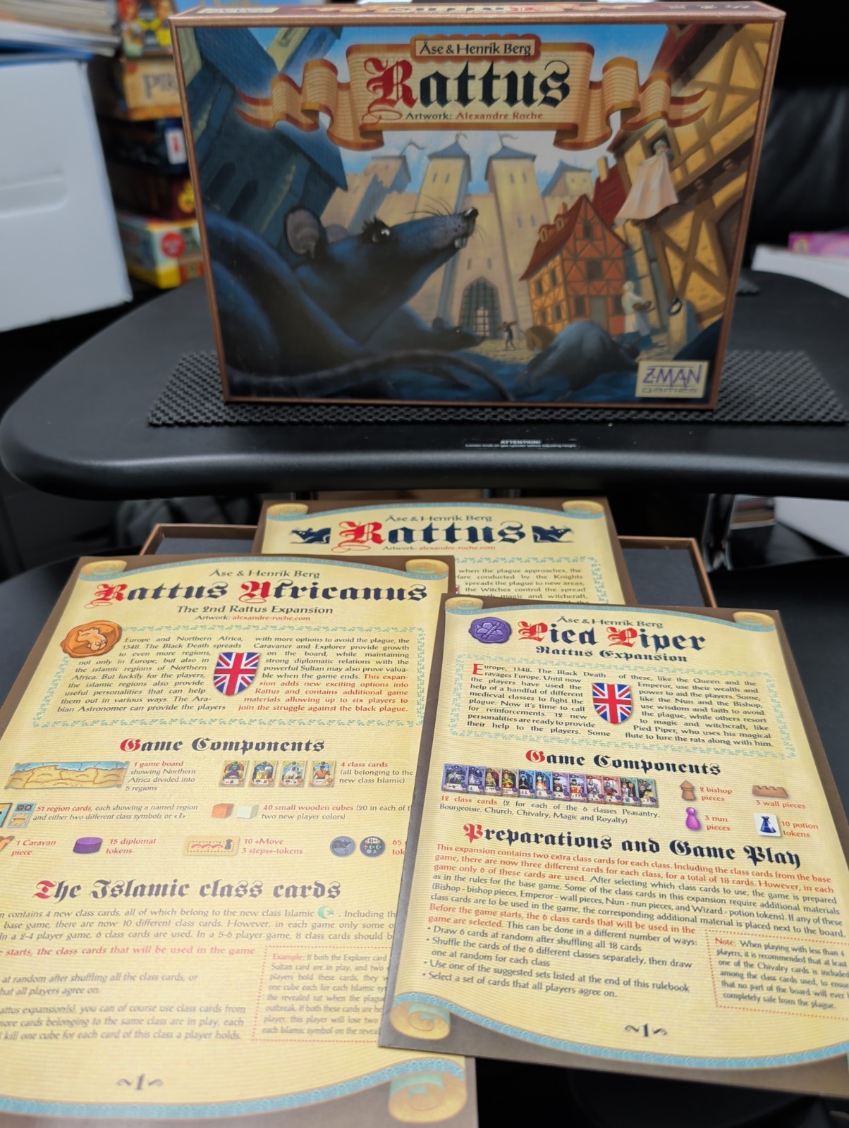 Rattus Board Game With Africanus And Pied Piper Expansions
