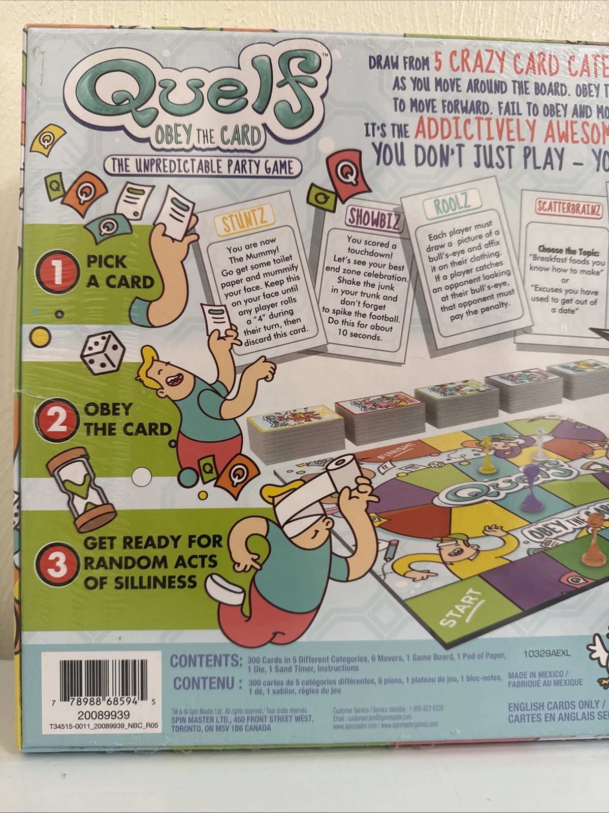 Quelf Board Game New Sealed Family Party Game by Wiggity Bang Obey The Card Rule