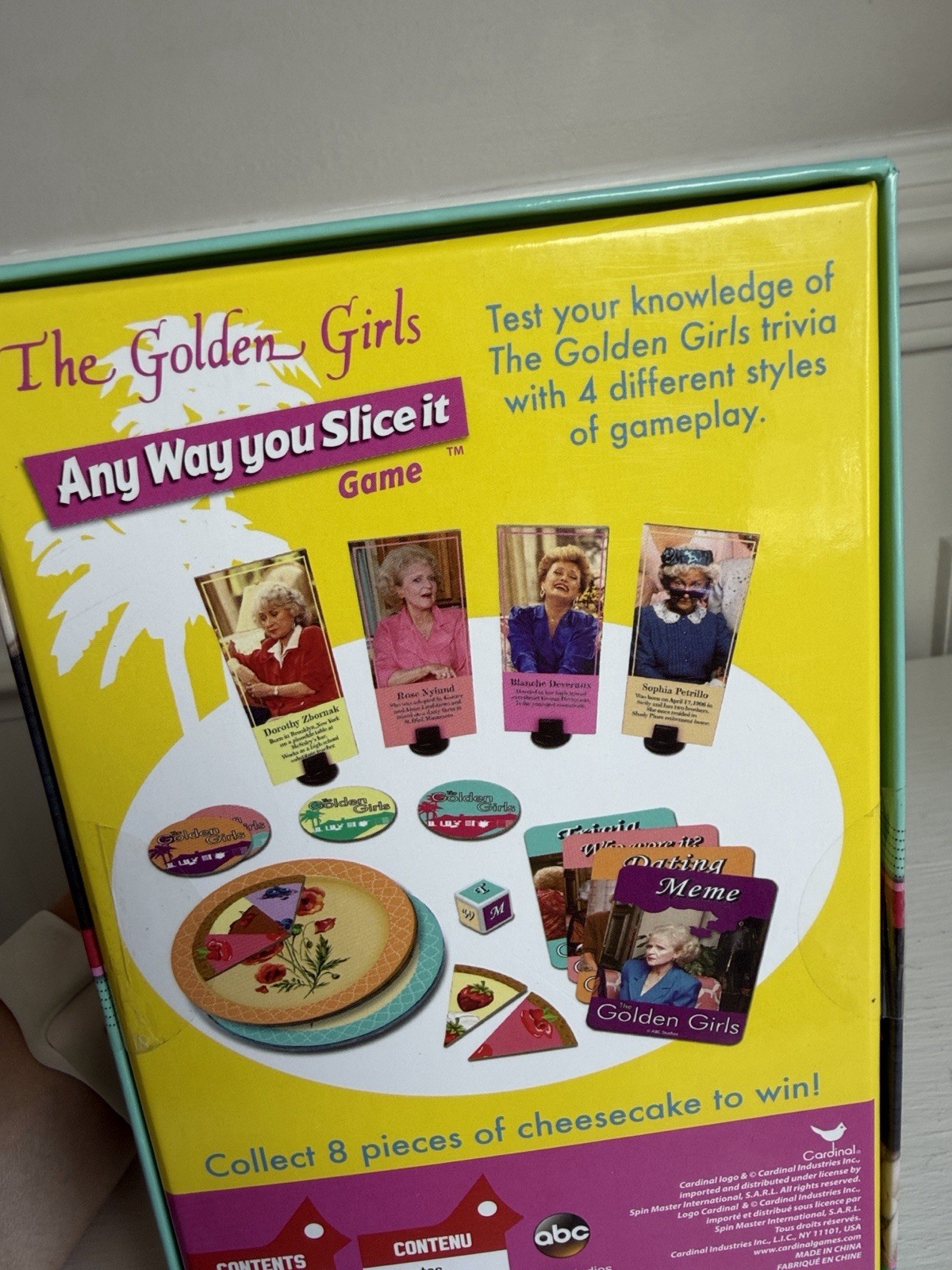 Cardinal The Golden Girls Any Way You Slice It Trivia Game, Ages 12+. NIB