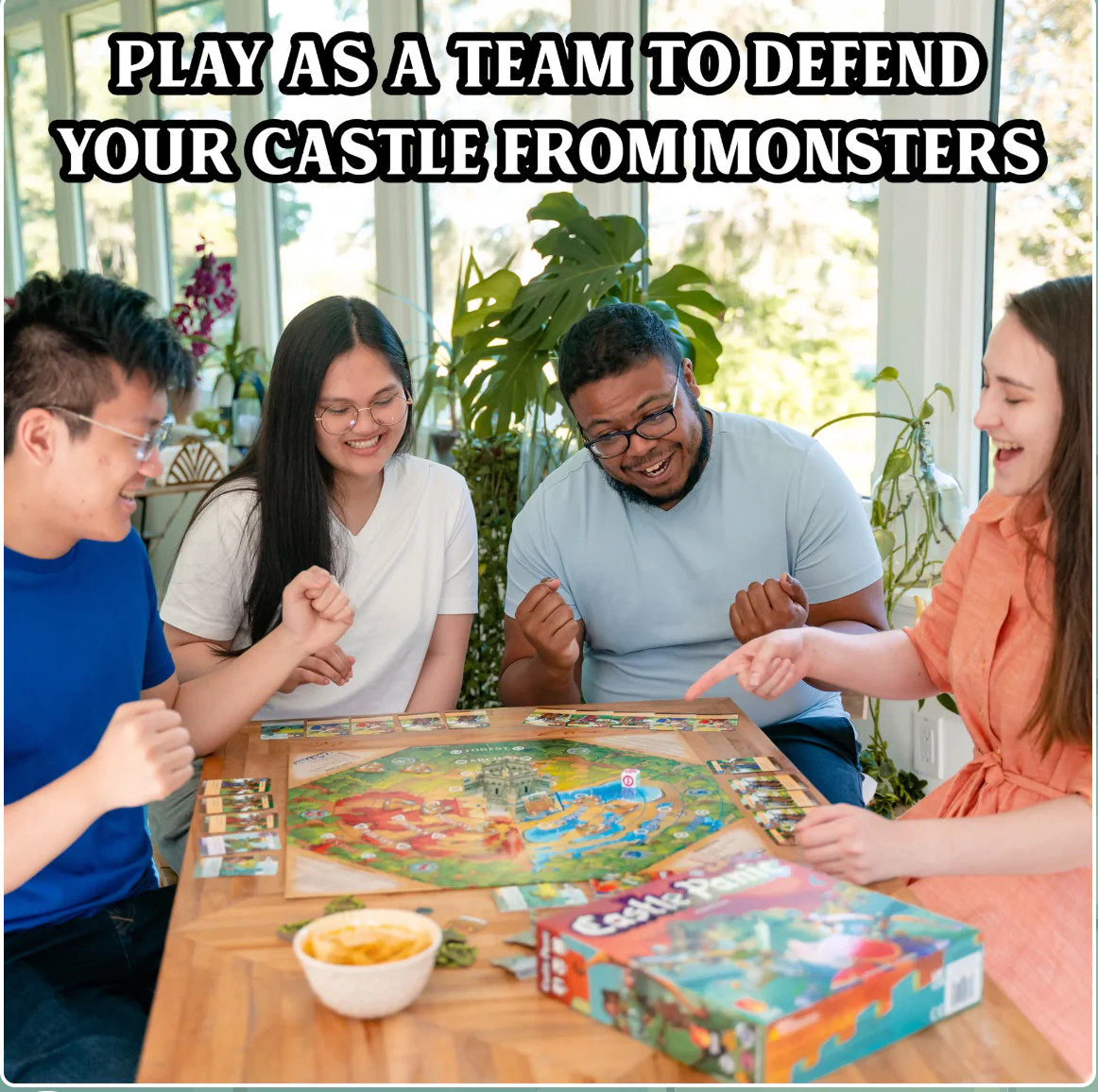 Castle Panic 2nd Edition 6 Players Cooperative Board Game for Adults, Ages 8+