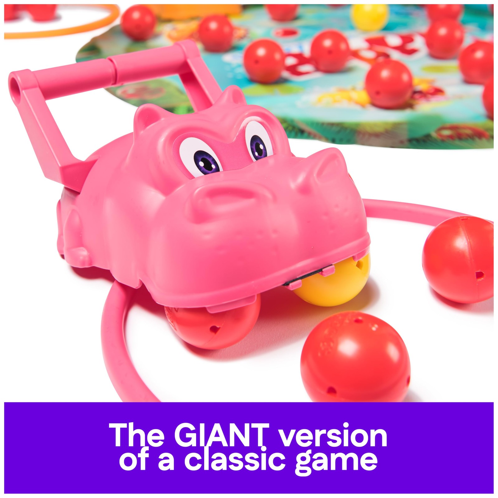 , Hungry Hungry Hippos Giant Edition, Family Game for Indoor & Outdoor Play w…