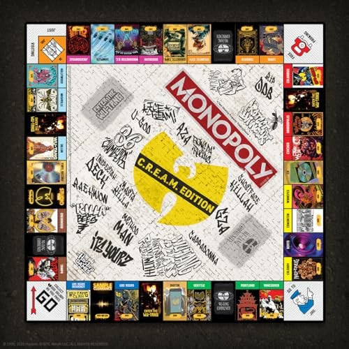 Monopoly: Wu-Tang Clan, Features Exclusive Tour Poster Art – C.R.E.A.M. Edition