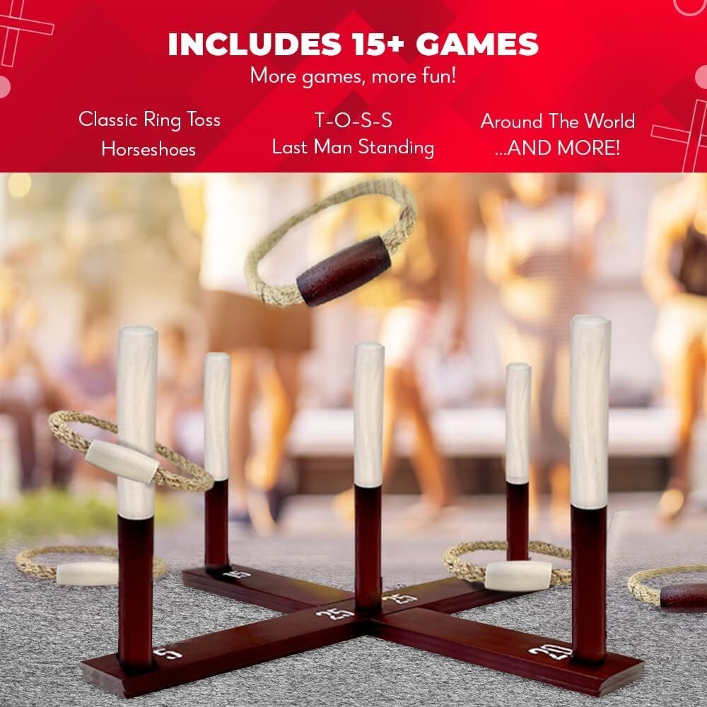 Games – All Weather – New Zealand Pine – Additional Games Included – for Adul…
