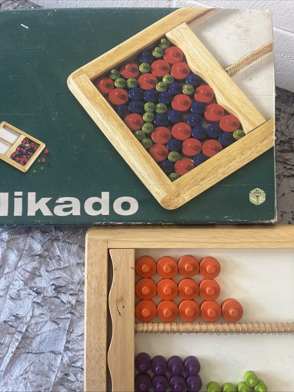 Mikado Horizontal Wooden Board Game 2004 Pintoy Skill & Steady Hand Thailand