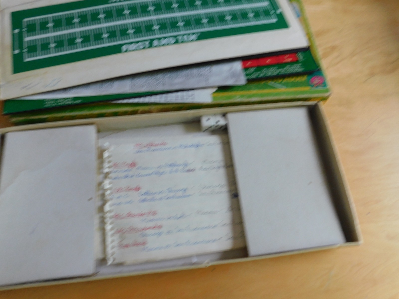 Vintage 80s First and Ten Football Card And Dice Game – Complete