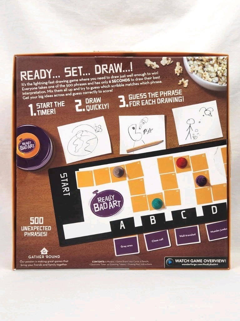 Really Bad Art A Board Game of Lofty Ideas and Horrible Craftsmanship Complete