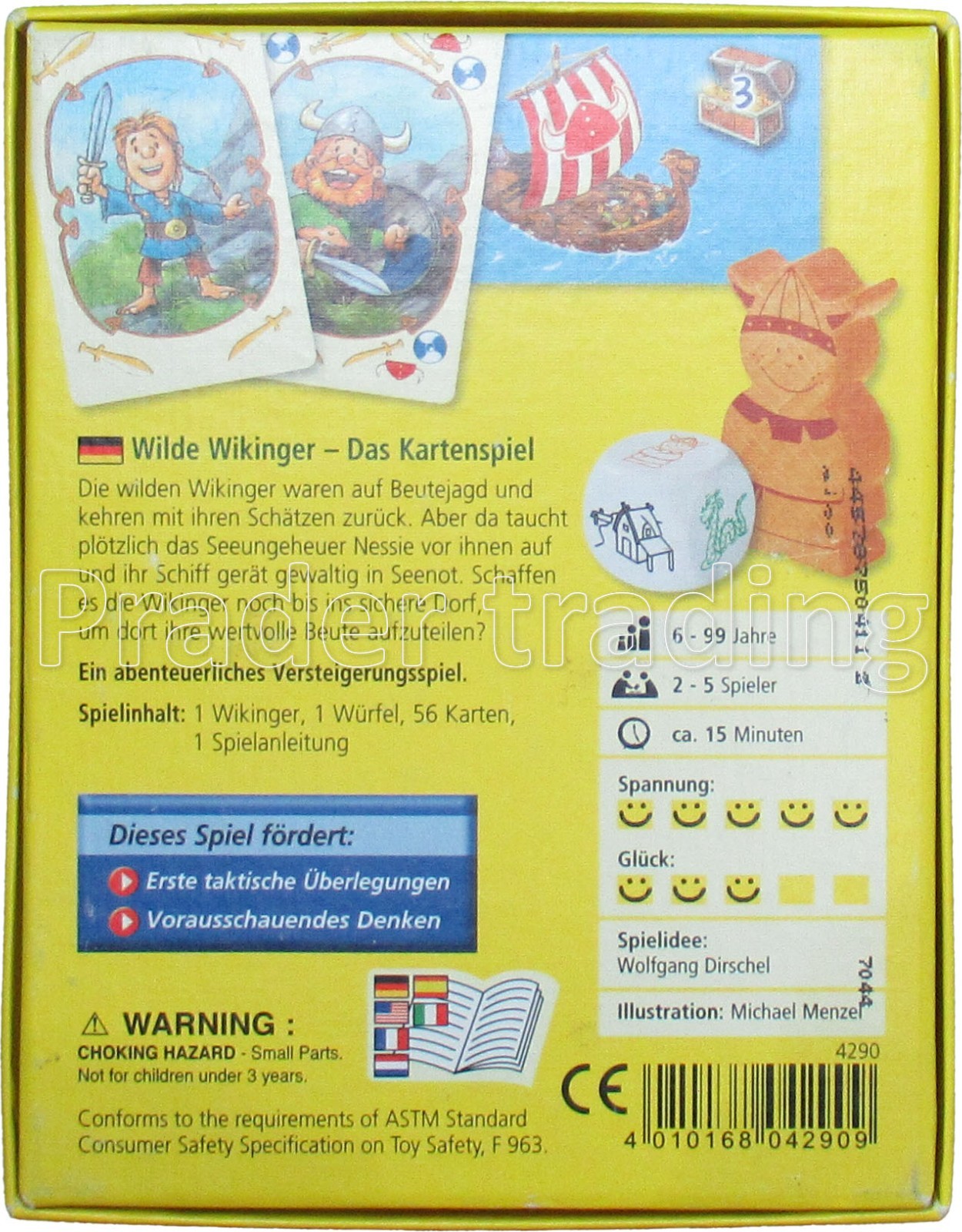 Wild Vikings the card game by HABA 4290- complete Very good including invoice