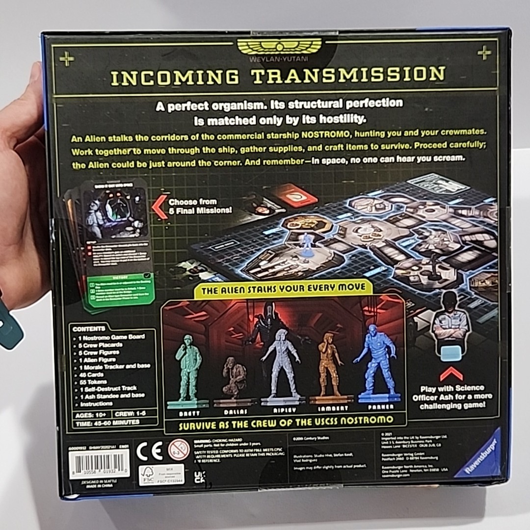 Alien: Fate of the Nostromo Board Game Ravensburger | Complete | NEW Damaged Box