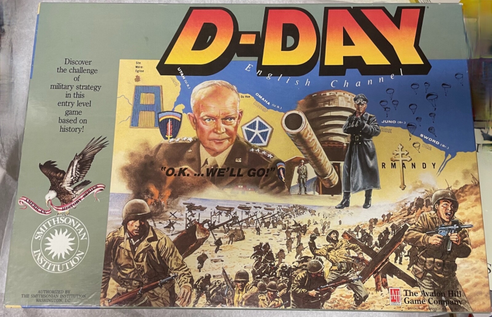 1991 D-Day Board Game By Avalon Hill Smithsonian Institution Age 12 and Up