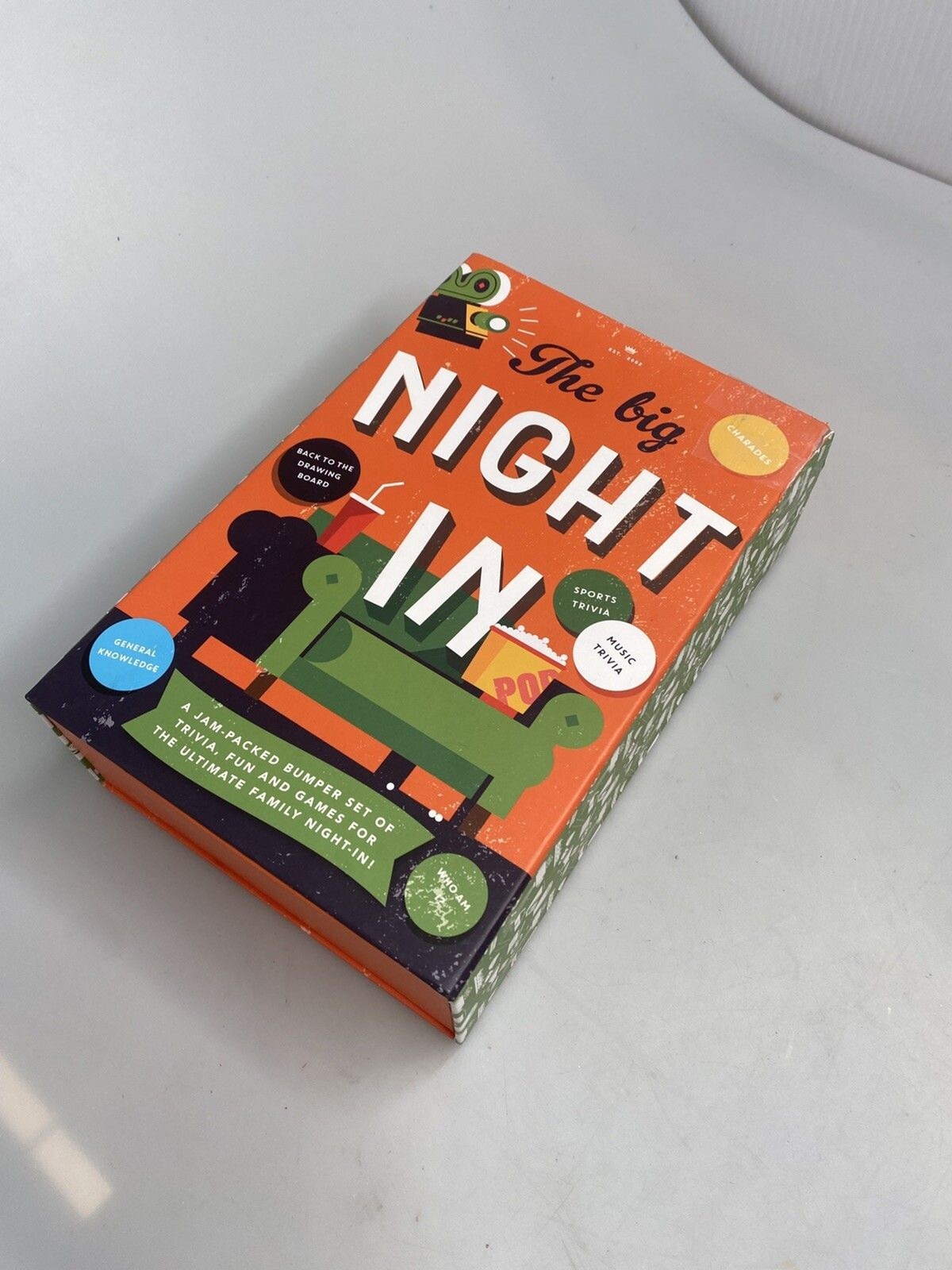 Professor Puzzle The Big Night In Trivia Game Preowned in Box Complete-