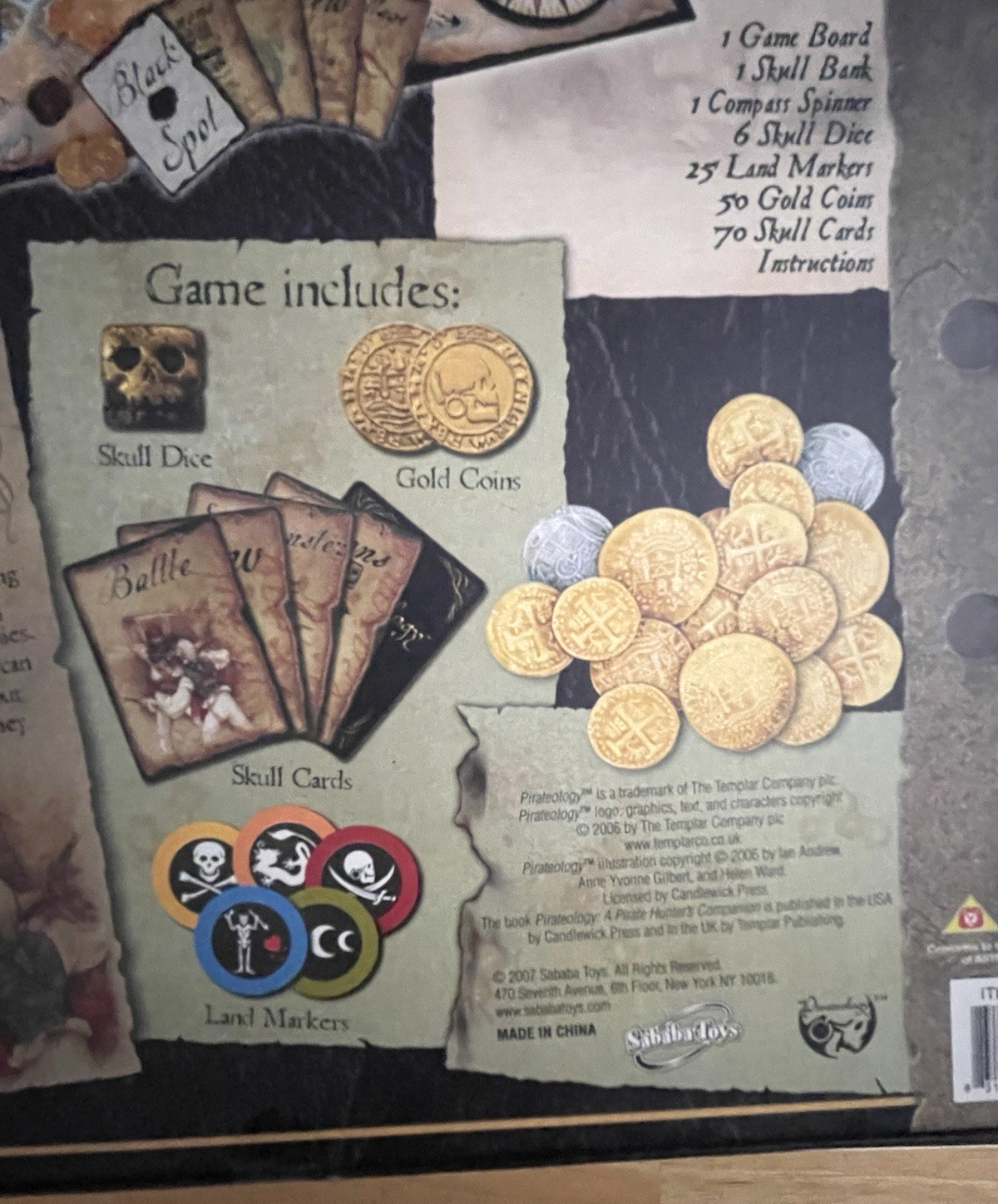 PIRATEOLOGY Board Game 2007 Based On Book Series SABABA Toys NEW OPEN BOX