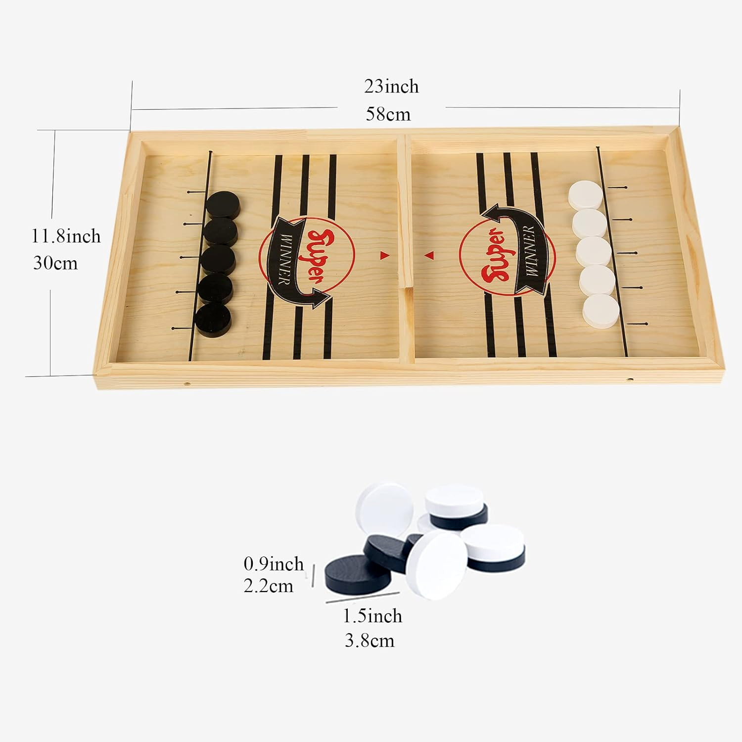 Large Fast Sling Puck Table Game Night Hockey Board Game Board Game Super Winner