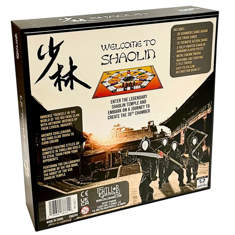 Shaolin (Wu-Tang Inspired Board Game)