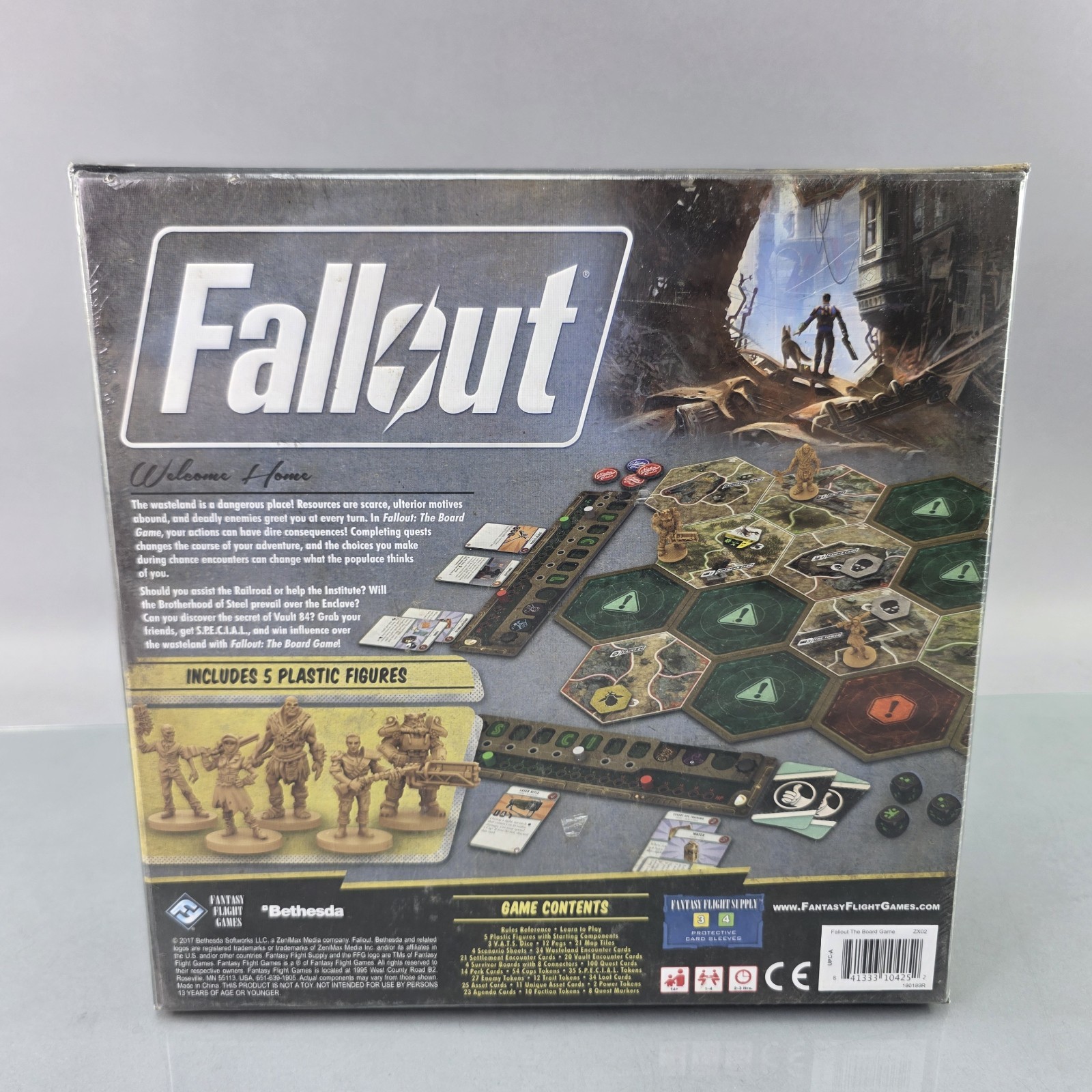 Fallout Board Game Bethesda Fantasy Flight 1 to 4 Players 2017 SEALED