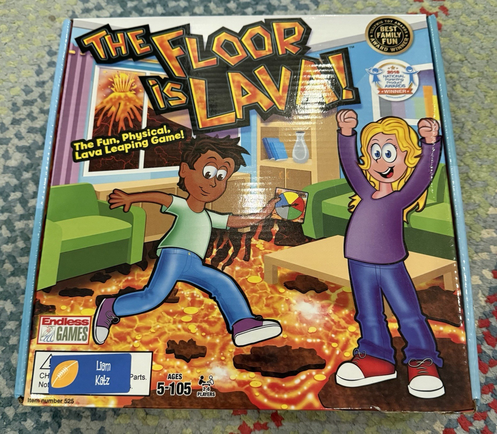 Endless Games The Floor is Lava Interactive Kids Board Game