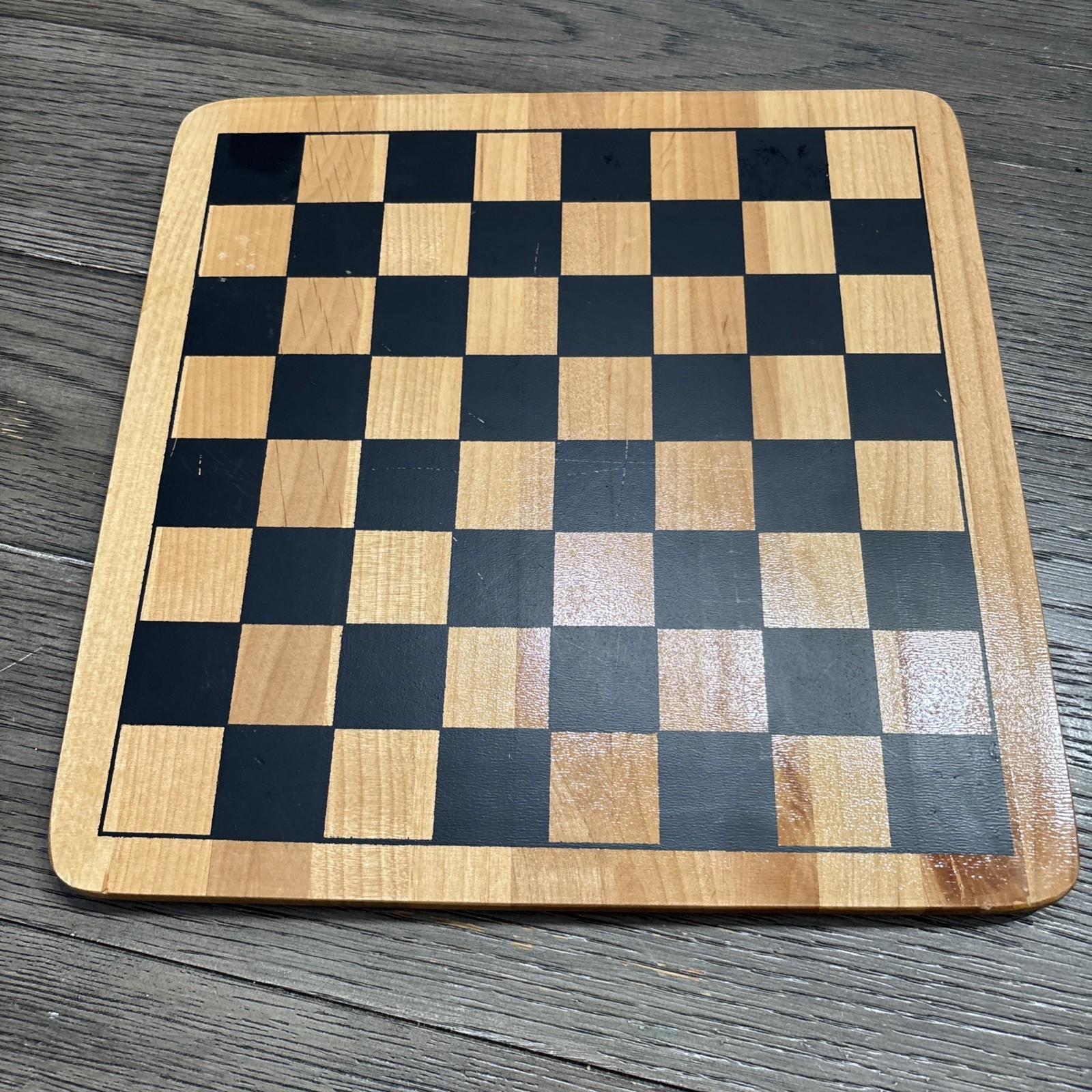 Vintage Reversible Check Board & Chinese Checker Board. 11.5” X 11.5”