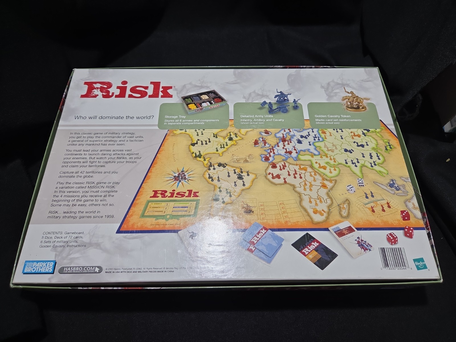 2003 Parker Brothers “Risk” Board Game Of Global Domination – COMPLETE