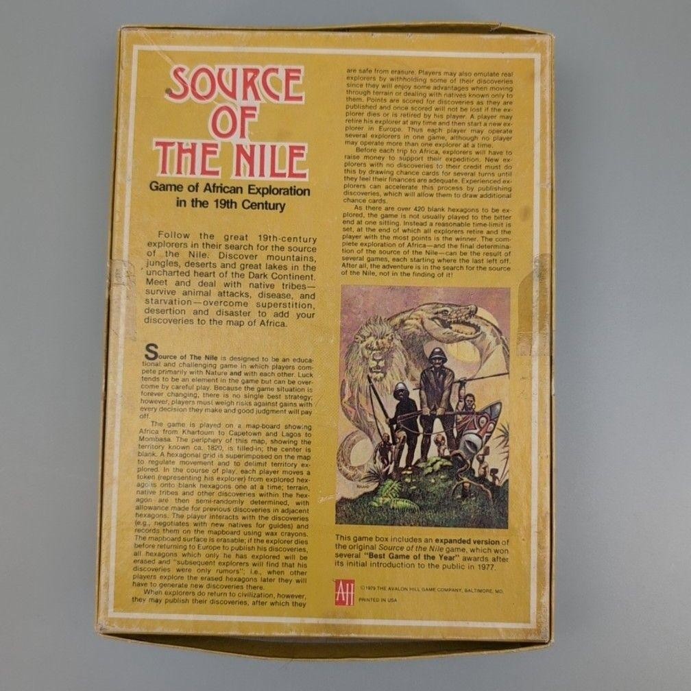 Vintage Avalon Hill Source Of The Nile Strategy Board Game 1979 USA Multicolor