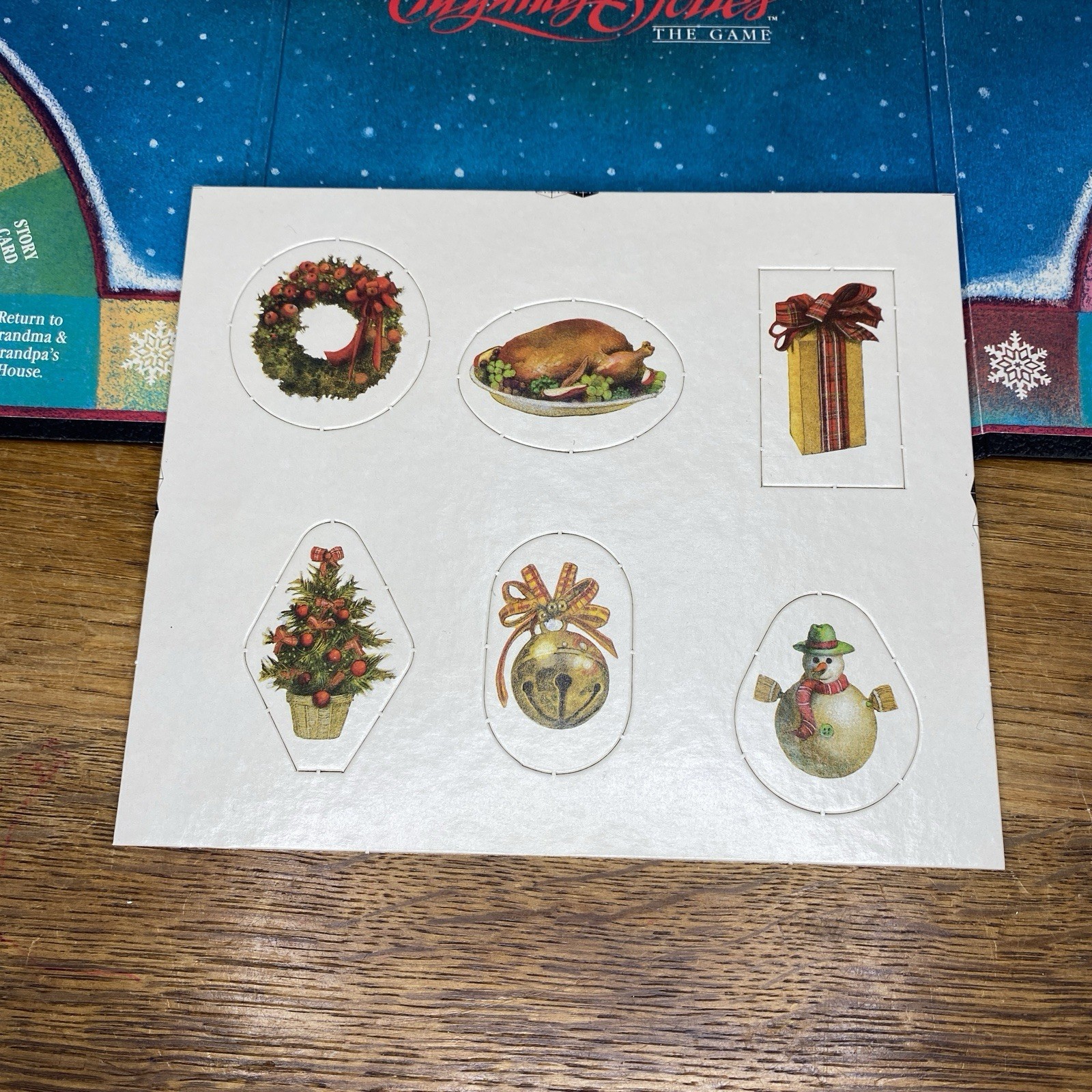 Vintage 1988 Christmas Stories The Game Complete 2-D Games Family Unpunched