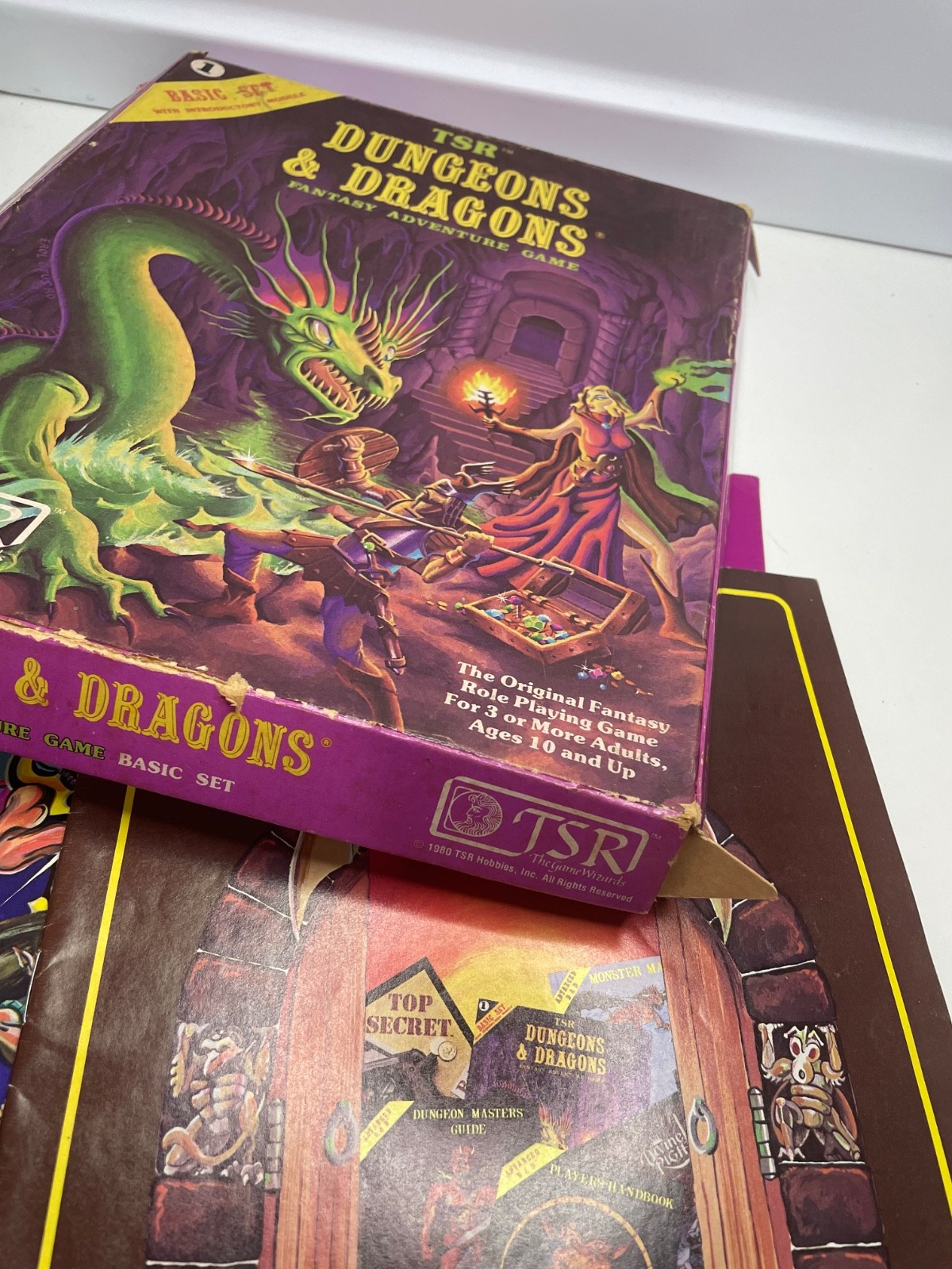 1981 Dungeons & Dragons D&D Adventure Vintage 1st Basic Set #1011 Purple TSR