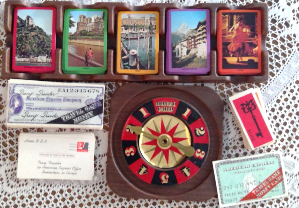 Vintage 1972 Schaper MONEY CARD American Express Europe TRAVEL Board GAME