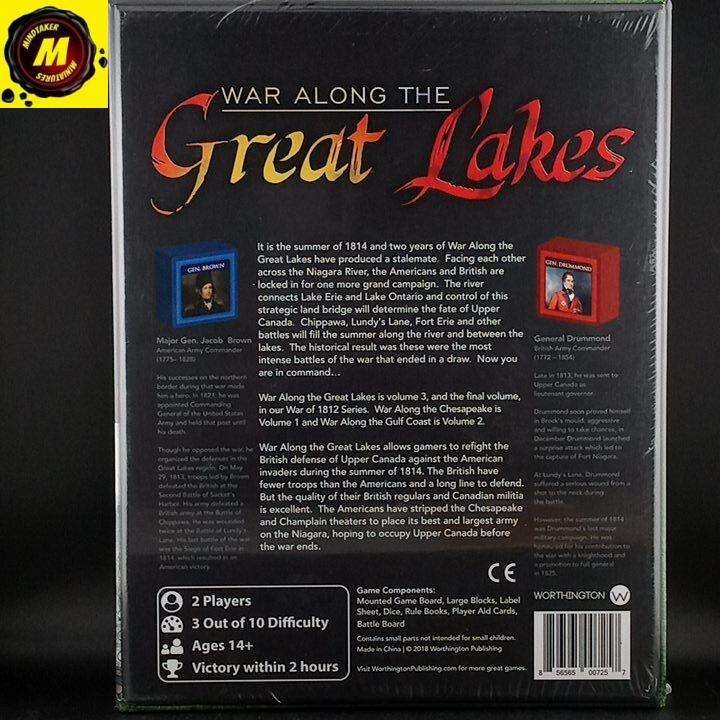 War Along the Great Lakes (NIB) – #170816 – Historical Board Games