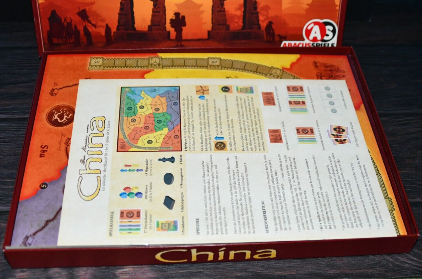 China Board Game by Michael Schacht – Abacusspiele – Excellent