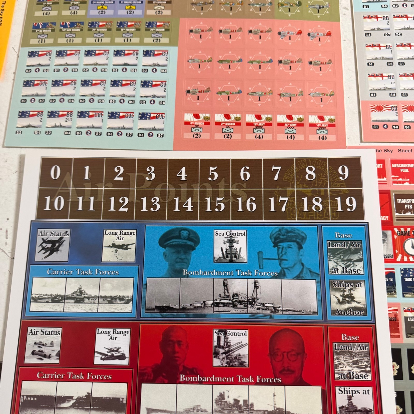 Fire in the Sky: The Great Pacific War 1941-1945 Multi-Man Publishing Board Game