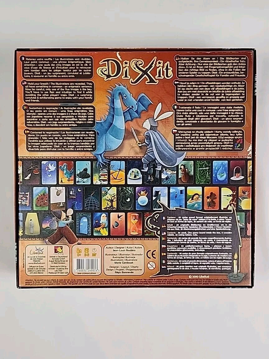 Dixit Board Game Jean-Louis Roubira Complete Fun Storytelling Family Libellud