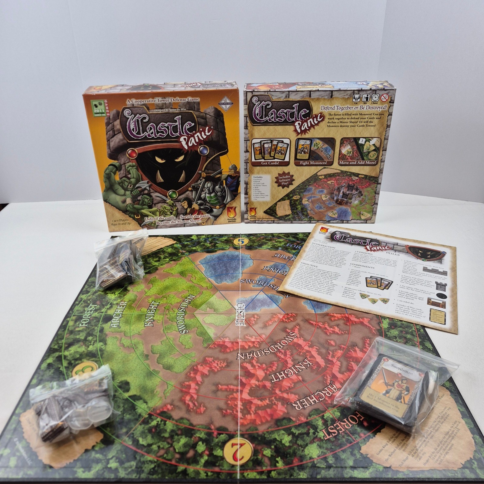Castle Panic Cooperative Tower Defense Board Game Fireside Games 1st Ed Complete