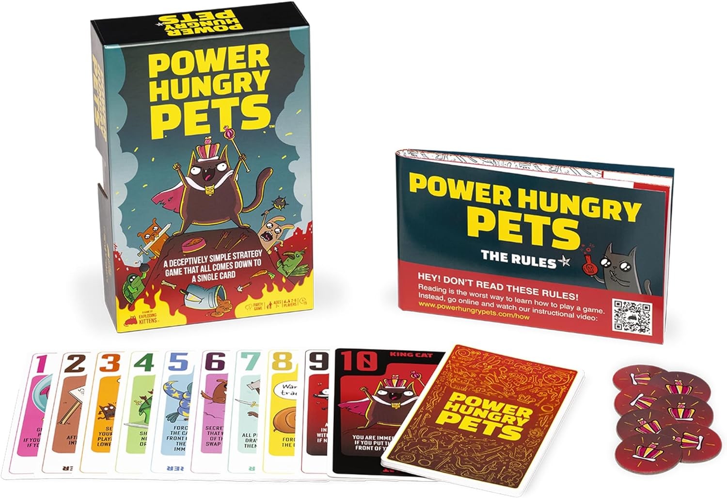 Exploding Kittens: Power Hungry Pets – Board Game