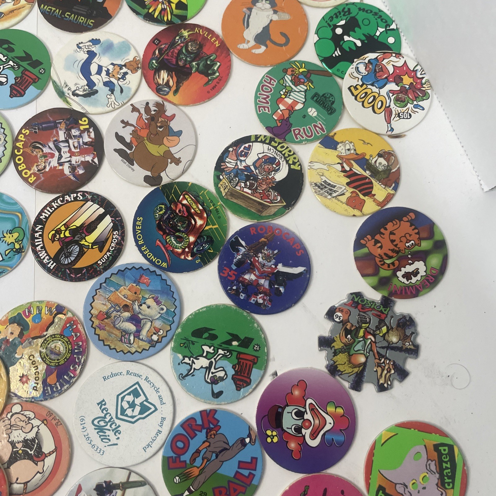 Vintage 90 ’s POG Collection – Lot of 150+ POGs As Seen In Photos